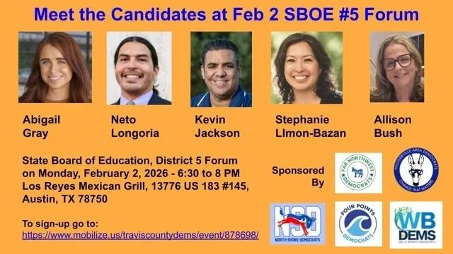 State Board of Education District 5 Forum – February 2026